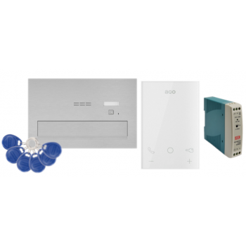 ZESTAW DOMOFONOWY ACO COMO-PRO-POST-A1 + UNIFON UPRO800 + MDR-20-15 + BRELOKI